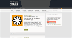 Desktop Screenshot of libregraphicsworld.org