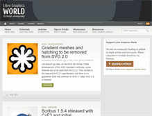 Tablet Screenshot of libregraphicsworld.org